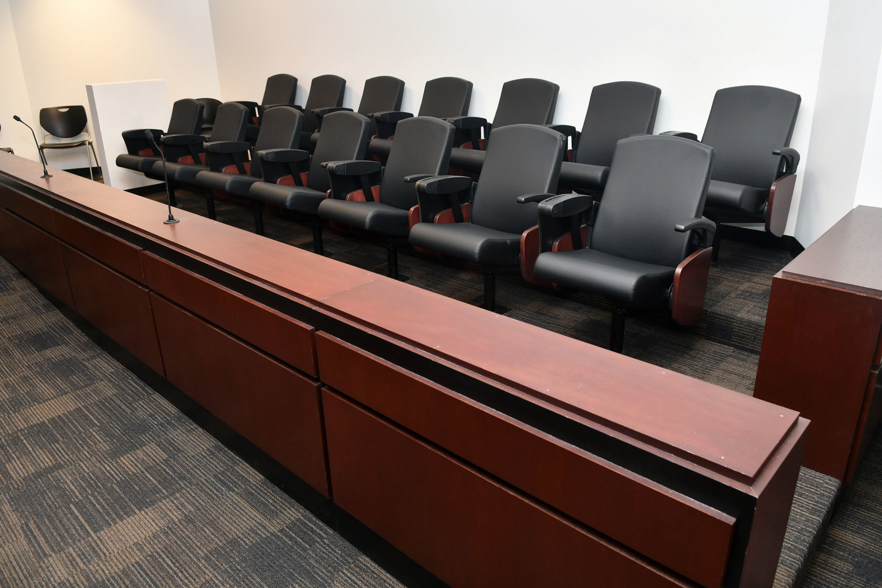 Courtroom at the Rock Island County Justice Center